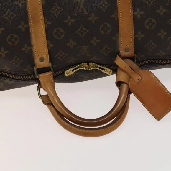 LOUIS VUITTON Monogram Keepall 60 Boston Bag M41422 LV Auth 134847 - Picture 8 of 16